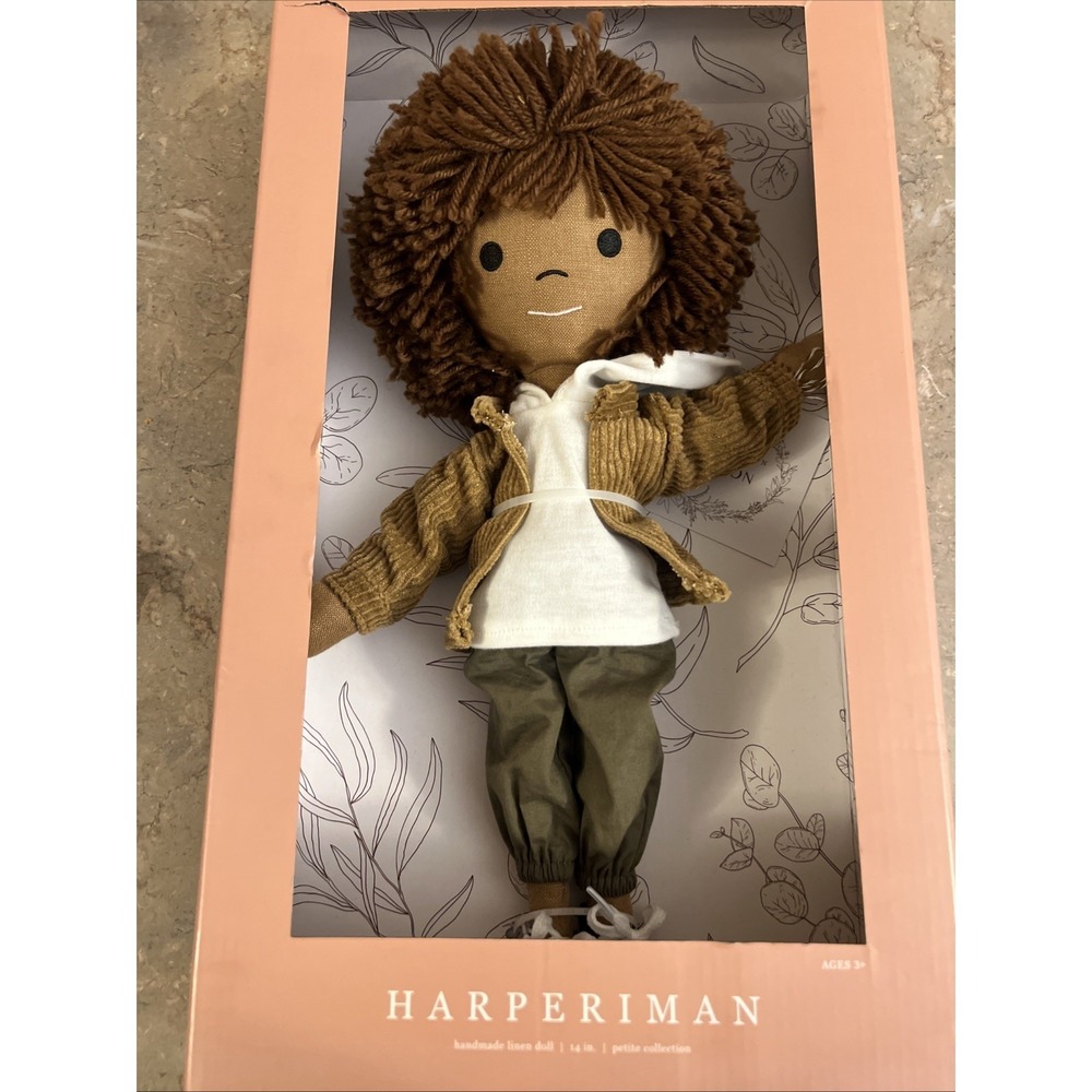 Harperiman Ashton 14'' Plush Doll Handmade Linen
